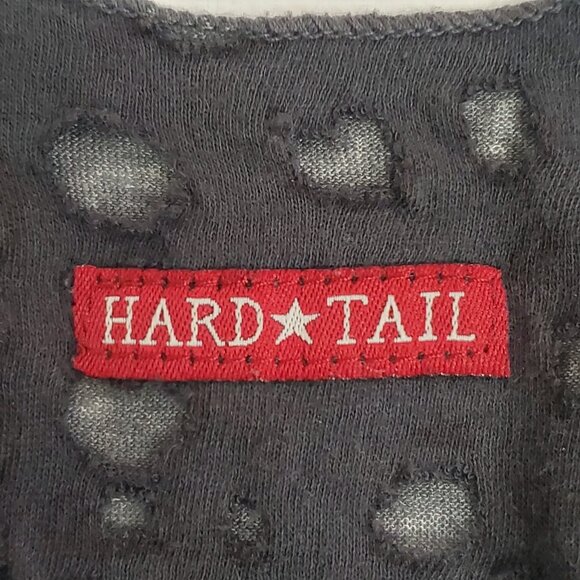 Hard Tail Womens Asymmetric Grunge Tank Top Size L Gray Alternative Steampunk - Picture 4 of 14